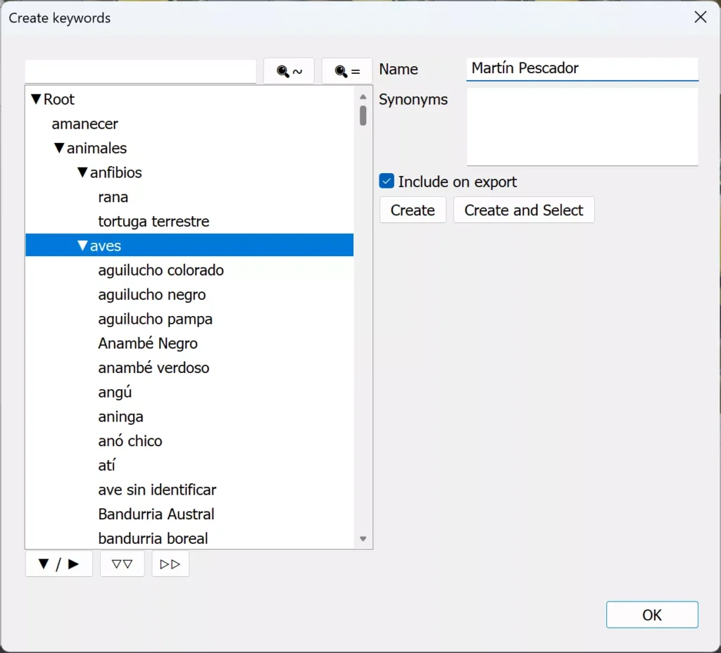 keywordsmanager crearkeyword enasignarkeywordsafotos en